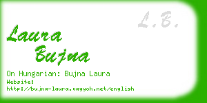 laura bujna business card